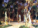 John Singer Sargent Shady Paths painting